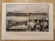 Paquebots Queen Mary, Normandie, Manhattan Et Rex. Illustrations Vieux Papier Recto Verso. 26/19 Cm. - Other & Unclassified