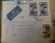 GRAND LIBAN لبنان الكبير CONTROLE 1937 SITES OBLITERE BEYROUTH TO USA NEW YORK (1944) REGISTER MAIL PLUS TAXE 100 P - Líbano