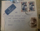 GRAND LIBAN لبنان الكبير CONTROLE 1937 SITES OBLITERE BEYROUTH TO USA NEW YORK (1944) REGISTER MAIL PLUS TAXE 100 P - Lebanon