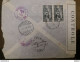 GRAND LIBAN لبنان الكبير LEBANON 1937 SITES OBLITERE BATROUN BEYROUTH TO USA (1943) REGISTER MAIL PLUS TAXE 100 P - Lebanon