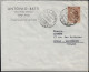 Italie 1956. Lettre De Côme à Bruxelles. Affranchissement 100 Lire Seul. Peu Commun - 1946-60: Storia Postale