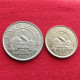 Uganda 2 Coins - 50 Cents + 1 Shilling 1976 Ouganda W ºº - Oeganda