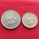 Uganda 2 Coins - 50 Cents + 1 Shilling 1976 Ouganda W ºº - Uganda