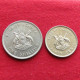 Uganda 2 Coins - 50 Cents + 1 Shilling 1976 Ouganda W ºº - Ouganda