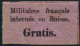 SUISSE - INTERNES  1 - ADHERENCES - AVEC CHARNIERE - Portofreiheit