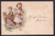 Illustration Of Boy And Girl / J. Miesler / Year 1899 / Long Line Postcard Circulated, 2 Scans - Before 1900