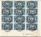 FRANCE - 244/245 LEGION AMERICAINE PAIRE OBL USED DE BOULOGNE PAS DE CALAIS EN BLOC DE 12 TIMBRES - Gebruikt