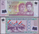 PARAGUAY - 2000 Guaranies 2009 P# 228b America Banknote - Edelweiss Coins - Paraguay