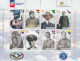2018 Dominican Republic Pioneers Of Aviation Lindbergh Flags Complete Set Of 2 Sheets Of 8 MNH - Dominicaanse Republiek