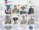 2018 Dominican Republic Pioneers Of Aviation Lindbergh Flags Complete Set Of 2 Sheets Of 8 MNH - República Dominicana