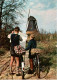 ! Ansichtskarte Windmühle Im Münsterland, DJH 1963, Fahrrad, Windmill, Moulin A Vent - Windmolens