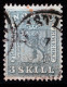 **  NK 7  3 SKILL VÅPEN. STPL 1868 NORSK FRIMERKE. ** LOTT  OLD STAMP 3 SKILL. MI 7. With CANCEL 1868 ? ** - Usados