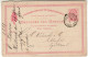 DENMARK 1887 POSTCARD SENT FROM FREDERIKSBORG TO ELBERFELD - Postal Stationery