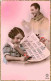 Enfants - Image - Portraits - Carte Dentelée - CPSM Format CPA - Voir Scans Recto-Verso - Retratos