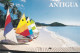 ANTIGUA--1995-- West Indies --Jolly Beach...timbre Oiseau...cachet - Antigua E Barbuda