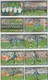 CHINA 1998 NATIONAL FOOTBALL TEAM FULL SET OF 16 USED PHONE CARDS - Sport