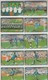 CHINA 1998 NATIONAL FOOTBALL TEAM FULL SET OF 16 USED PHONE CARDS - Deportes