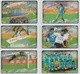 CHINA 1998 NATIONAL FOOTBALL TEAM FULL SET OF 16 USED PHONE CARDS - Sport