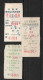 7 Bus Tickets Lot China Jiangxi Province 中国 江西 1970s Transport Travel - World