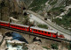 ! Moderne Ansichtskarte Eisenbahn, Schöllenenbahn, Gotthardstraße, Teufelsbrücke, Schweiz - Trains