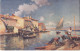 CL50.Vintage Postcard. Smiling Shore. Boats In Harbour. By J-G Gagliardini - Museum