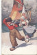 CL48.Vintage Postcard. Dutch Children And Sailing Boat.Message Written Backwards - Gruppi Di Bambini & Famiglie