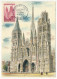 FRANCE - Carte Maximum - 35F Cathédrale De Rouen - 19/10/1957 - Rouen (Maximaphiles Français) - 1950-1959