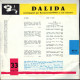 DALIDA  - FR 25 Cm  - LES ENFANTS DU PIREE  + 9 - Spezialformate