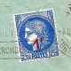 1941 Lettre Avec Type Cérès Surchargé YT 487 Seul Sur Lettre De Chartres à Bonneval 28 - Brieven En Documenten