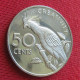 Guyana 50 Cents 1976 Hoatzin Bird Guiana  W ºº - Guyana