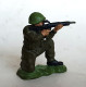 FIGURINE SOLDAT ANGLAIS VINTAGE HANDPAINTED BRITAINS Tireur Fusil à Genoux - Militares