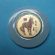 China 2014 Medaille "Jahr Des Pferdes" Vergoldet In Jade Gefasst (M3897 - Zonder Classificatie