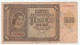 1 000 Kuna - 1941 - Croatia - Croatian Woman - Mountain Range Across Centre - Croatia