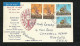 Nouvelle  Zélande Rare Par Avion FDC 1er Jour Des N°462 Et 463 Paires Hastings 2/8/1967 Lettre Illustrée +  Cachets B/TB - Rugby