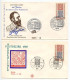 Germany, West 1968 2 FDCs Scott 990 North German Confederation Stamps Centenary; Bonn & Soest Postmarks - 1961-1970