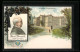 Lithographie Fürst Otto Von Bismarck Im Seitenporträt, Blick Auf Schloss Friedrichsruh, Erinnerung An Seinen Tod 1898  - Personajes Históricos