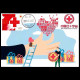 China Maximum Card,2004-2 Commemoration Of The 120th Anniversary Of The Establishment Of The Red Cross Society Of China， - Cartes-maximum