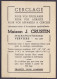 CP Pub "Cerclage J. Crustin" (collectionneur) Affr. N°420 Flam. VERVIERS /9.X 1940 Pour EUPEN - Griffe [Nachaebühr] Barr - 1935-1949 Kleines Staatssiegel