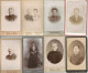 LOT 24  CARTE DE VISITE FAMILLE PIQUEE PHOTO - Tarjetas De Visita