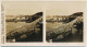 Photo Stéréoscopique 7,3x7,4cm Carte 17x8,7 Cm S.54 - 3380 BIARRITZ, La Roche Percée - Stereoscopio