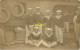 Militaria, Carte Photo D'un Groupe De Marins Sur Le Pont Du Cuirassé Démocratie, Très Beau Document - Personnages