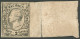 SACHSEN 10 (*), 1865, 2 Ngr. Revisionsdruck Auf Weißen Kartonpapier Mit Breitem Rechten Rand (dort Einriss), Kurzbefund  - Saxe