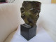 Formidable Bronze Sur Socle Marbre Du Masque De Néfertiti - Art Africain