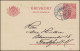 Postkarte P 34 BREVKORT König Gustav Druckdatum 214, STOCKHOLM 1.7.1915 - Postal Stationery