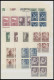 LOTS  VB ** , 1946/7, Postfrische Partie Von 8 Verschiedenen Kompletten Ausgaben In Eckrand-bzw. Randviererblocks, Prach - Colecciones