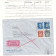 Norvège - Lettre Exprès De 1952 - Oblit Oslo - Exp Vers Remscheid - Cachet Train Hamburg Osnabrück + Remscheid Essen - Briefe U. Dokumente