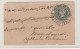 India QV Postal Stationery Small Letter Cover Posted 1897 Calcutta B240401 - 1882-1901 Empire