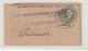 India QV Postal Stationery Small Letter Cover Posted 1902 Bhiwani? To Chirawa B240401 - 1882-1901 Imperio