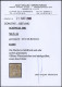 SCHWEIZ BUNDESPOST 44 O, 1881, 1 Fr. Gold, Faserpapier, Zentrischer Stempel ZUG, Fotobefund Marchand: Die Marke Ist Farb - Gebraucht