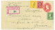 P2844 - USA, PRINTED 2 CENT COVER WITH A TRICOLOR FRANKING MAKING THE 15 CENT RATE FOR REGISTRATION TO EUROPE, 1911 - Cartas & Documentos